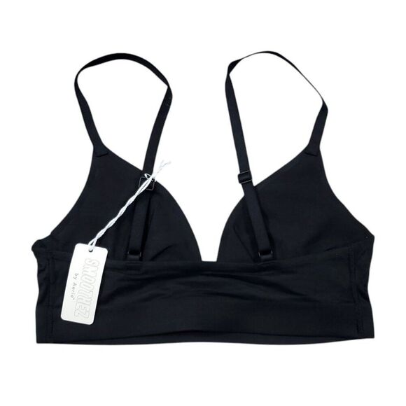 Aerie Smoothez Mesh Sheer Bralette Black Size XS Stretch Bra Unlined - Picture 3 of 5